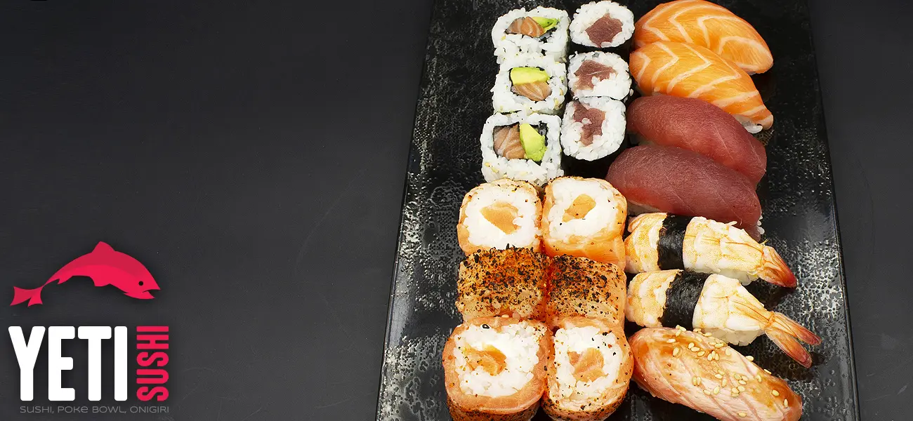achat box sushi saumon, thon, et crevette à emporter